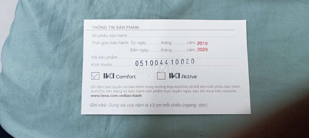 Thanh lý Nệm Liên Á IKI Comfort 180x200cm. Mua bán Giường, chăn ga gối nệm tại Quận Bình Tân Tp Hồ Chí Minh được đăng bởi Thanh hình 1