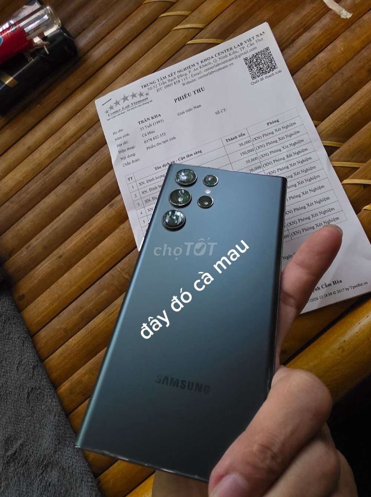 Samsung S22 Ultra 12GB/256GB Đen Đã qua sử dụng. Mua bán Điện thoại tại Huyện An Minh Kiên Giang được đăng bởi Đây Đó Cà Mau hình 1