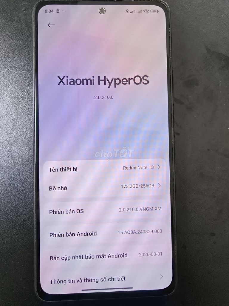 Redmi note 13 4g . Mua bán Điện thoại tại Thành phố Thủ Đức Tp Hồ Chí Minh được đăng bởi trí công hình 1