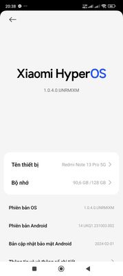 Redmi Note 13 pro 5g glu qua ios bộ nhớ trên 128. Mua bán Điện thoại tại Huyện Thanh Trì Hà Nội được đăng bởi Tùng Trang
