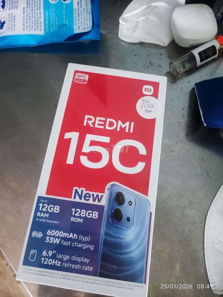Điện thoại Redmi 15c. Mua bán Điện thoại tại Huyện Đất Đỏ Bà Rịa - Vũng Tàu được đăng bởi Bùi Văn Phuc hình 1