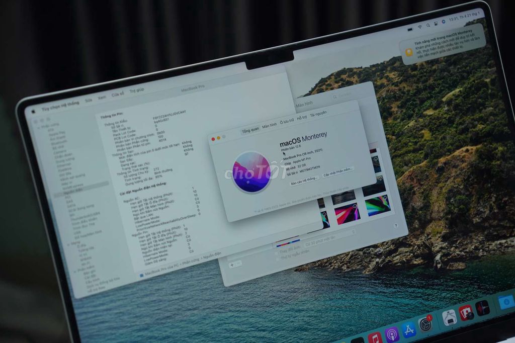 Apple MacBook Pro 16 M1 Pro 32GB/512GB 98%. Mua bán Laptop tại Thành phố Thủ Đức Tp Hồ Chí Minh được đăng bởi Di Động Zin Shop hình 1