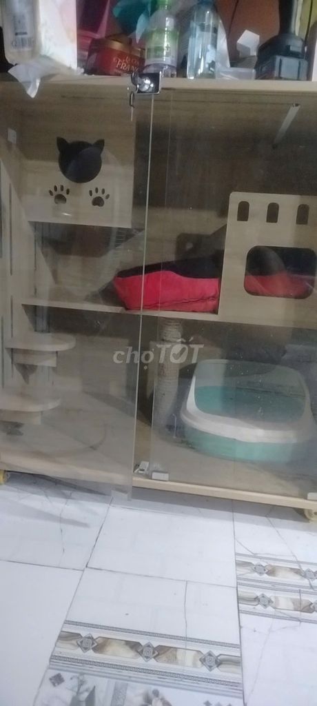 Chuồng mèo Gỗ Vàng nhạt. Mua bán Phụ kiện, Thức ăn, Dịch vụ tại Huyện Bình Chánh Tp Hồ Chí Minh được đăng bởi Chuẩn Nguyễn hình 1