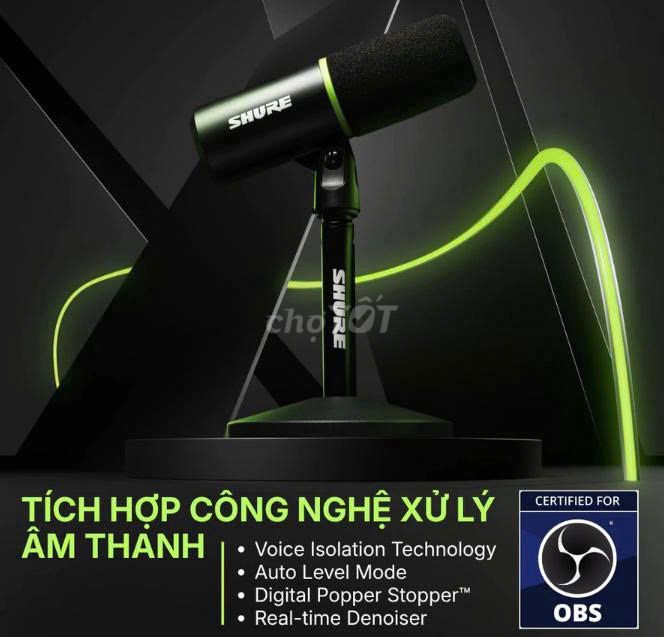 Microphone Shure MV6 USB-C Đen. Mua bán Tivi, Âm thanh tại Quận Ngũ Hành Sơn Đà Nẵng được đăng bởi My Dương Hà hình 1
