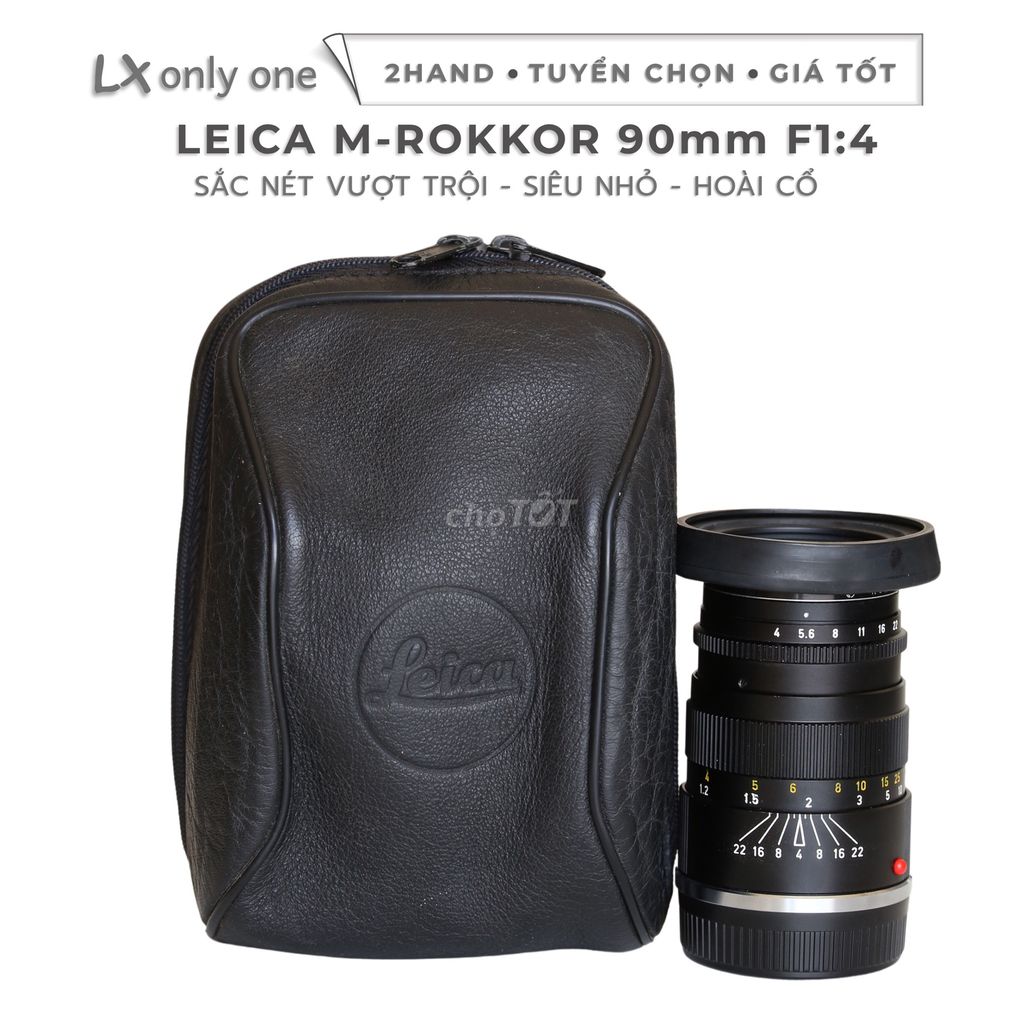 Ống kính Leica M-ROKKOR 90mm F1:4. Mua bán Máy ảnh, Máy quay tại Quận Bình Tân Tp Hồ Chí Minh được đăng bởi Trust Only hình 1