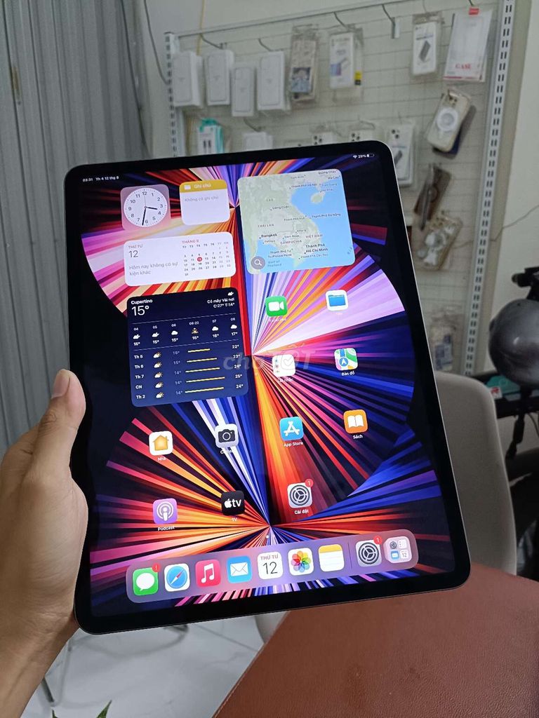 iPad Pro M1 12.9 inch 256GB WF Xám new vừa active. Mua bán Máy tính bảng tại Quận Thanh Khê Đà Nẵng được đăng bởi TT PHONE SALE GIÁ SỈ hình 1