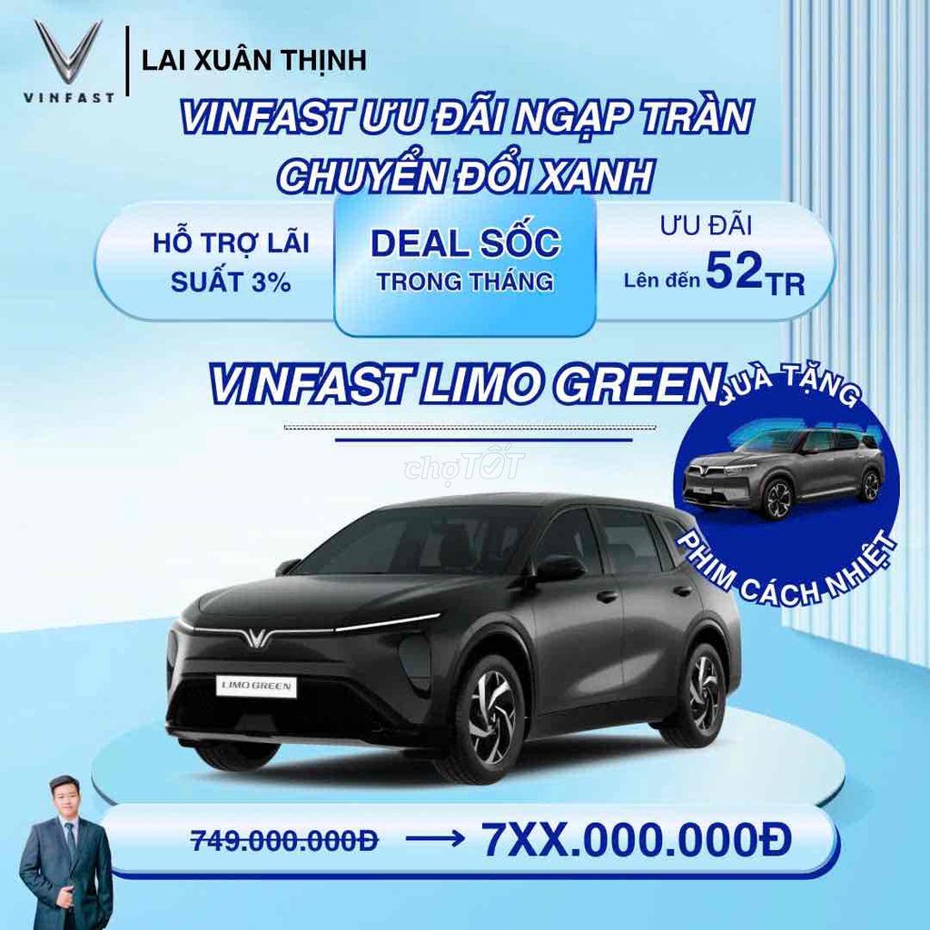 Limo Green ưu đãi lớn tặng 2 năm bhvc+giảm65tr. Mua bán Ô tô tại Quận 5 Tp Hồ Chí Minh được đăng bởi VINFAST Quận 5 hình 3