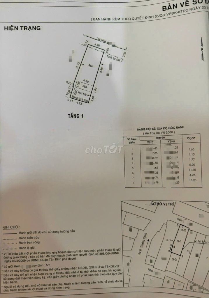 Bán nhà HXh5m Trường Chinh-P14-Tân Bình.DT 4.6x14 nhà nát tiện XD mới