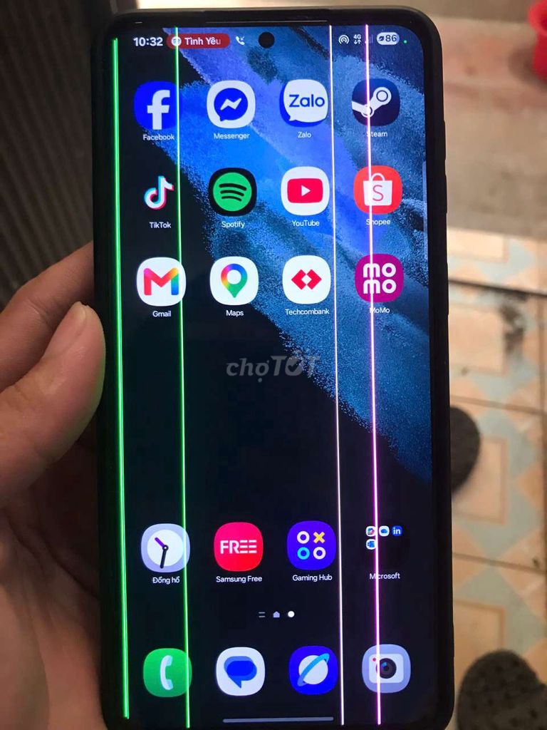 Samsung S21+ 5G Màn hình sọc. Mua bán Điện thoại tại Huyện Hoài Đức Hà Nội được đăng bởi Nguyễn Như Anh hình 1