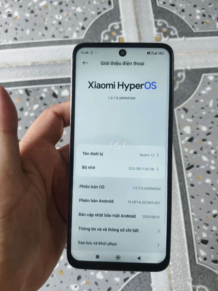 Xiaomi Redmi 12 128GB Xám. Mua bán Điện thoại tại Quận 12 Tp Hồ Chí Minh được đăng bởi Quân hình 1