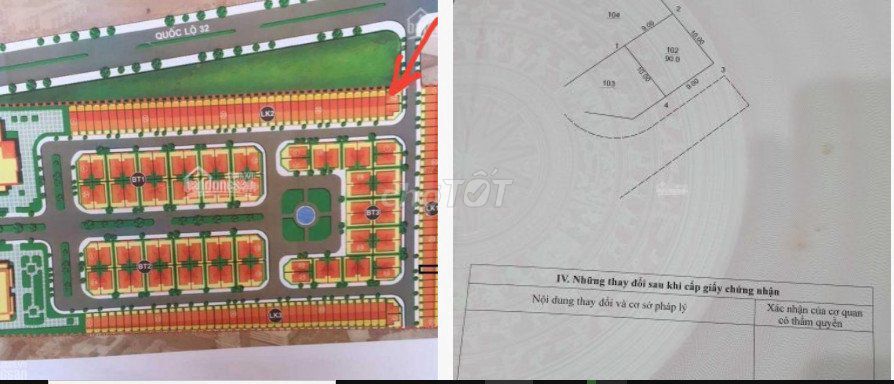 CẦN TIỀN BÁN  LÔ ĐẤT 97,5M2 -  ĐỨC THƯỢNG, HOÀI ĐỨC, HN - 70TR/M2