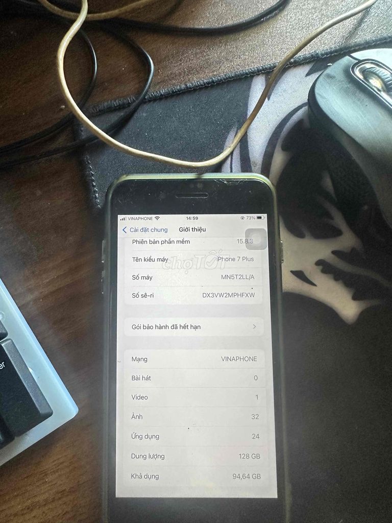iphone 7plus 128g  đen. Mua bán Điện thoại tại Thị xã Hoàng Mai Nghệ An được đăng bởi Van Giang hình 1