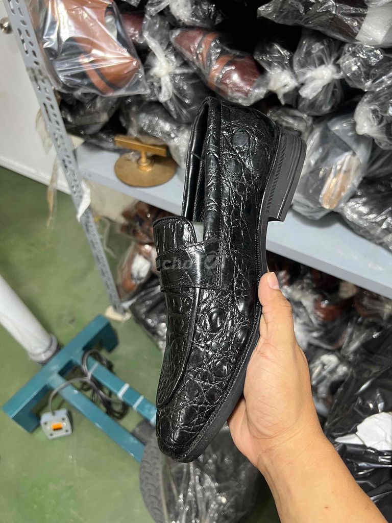 Giày lười CROCE Da cá sấu Đen Nam. Mua bán Giày dép tại Quận Tân Bình Tp Hồ Chí Minh được đăng bởi Hải Rey  hình 1