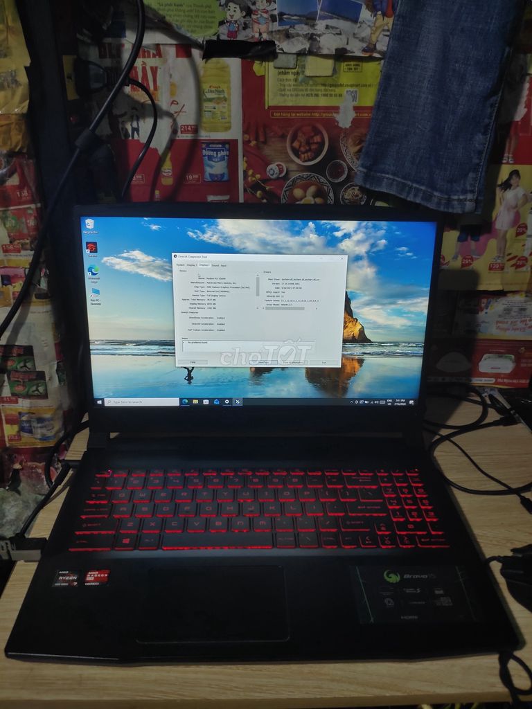 MSI Bravo 15 Ryzen 7 5800H 8GB/256GB. Mua bán Laptop tại Quận Tân Bình Tp Hồ Chí Minh được đăng bởi Locpro hình 1