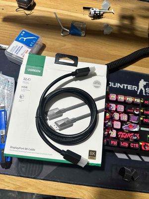 Cáp displayport 1.4 cho máy tính. Mua bán Phụ kiện (Màn hình, Chuột...) tại Thành phố Vĩnh Yên Vĩnh Phúc được đăng bởi Gm