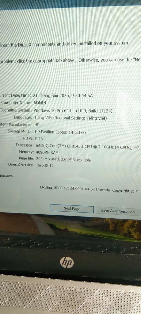 HP Pavilion 14-ce1011TU i3-8145U 4GB/1TB Bạc. Mua bán Laptop tại Quận Tân Bình Tp Hồ Chí Minh được đăng bởi Mr Trung hình 1