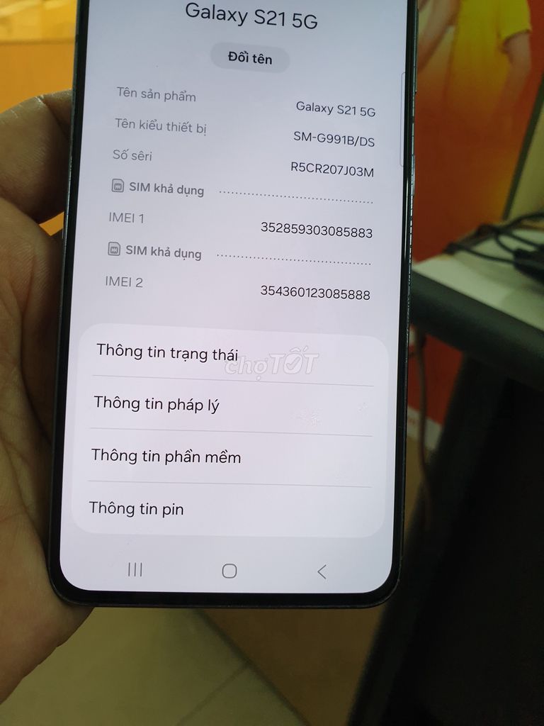 Samsung Galaxy S21 5G Đen. Mua bán Điện thoại tại Huyện Thanh Trì Hà Nội được đăng bởi phụ kiện  hình 1