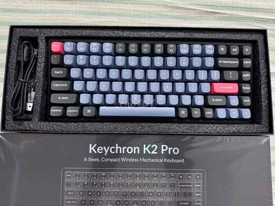 Bàn phím cơ Keychron K2 pro-khung nhôm-Led RGB