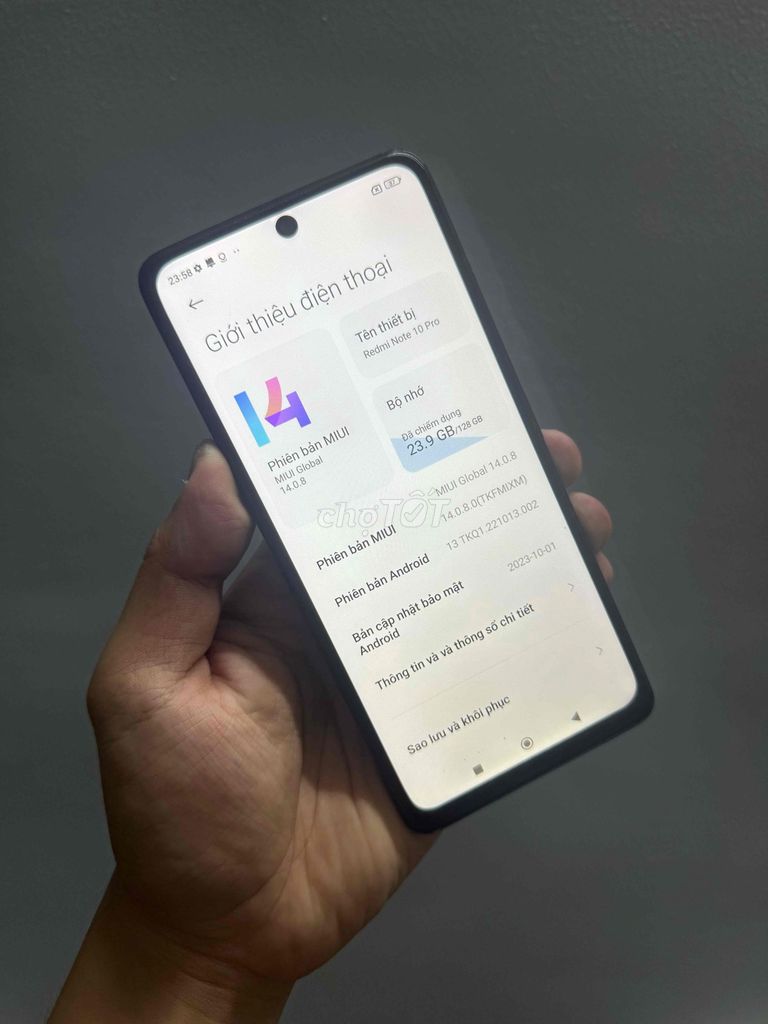 Cần Bán Redmi Note 10 Pro Ram 8 128G Màn LK. Mua bán Điện thoại tại Quận 8 Tp Hồ Chí Minh được đăng bởi Sang Máy Cỏ hình 1