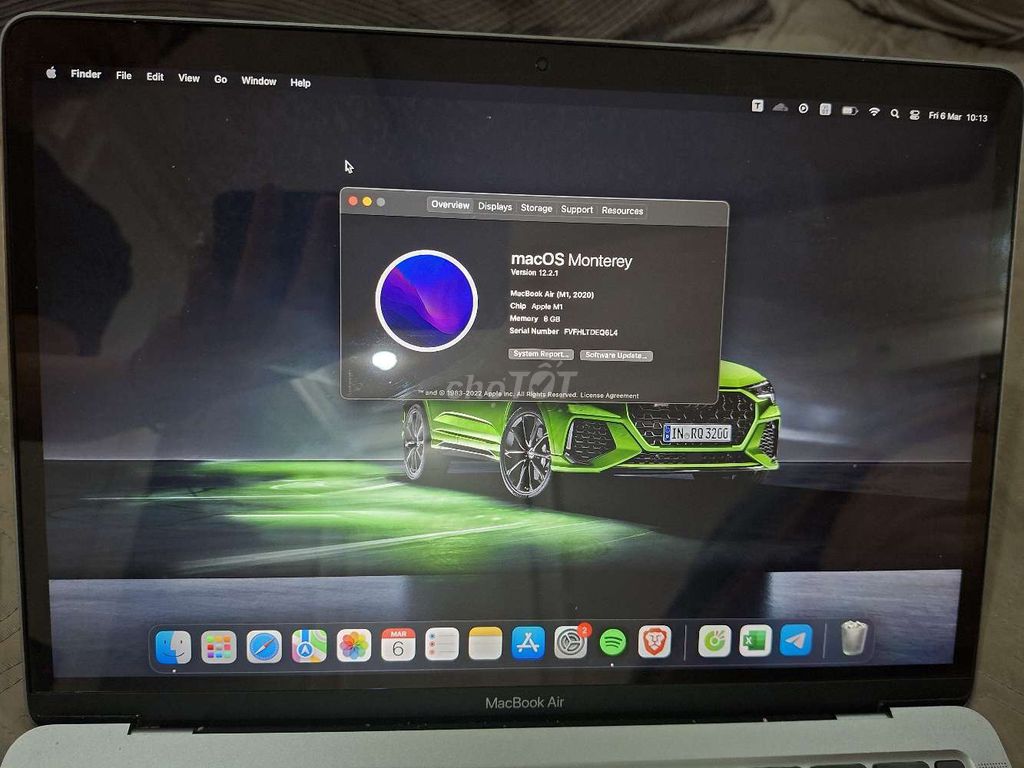 Apple Macbook Air M1 8GB Bạc. Mua bán Laptop tại Thị xã Phổ Yên Thái Nguyên được đăng bởi Lê Bảo Lộc hình 1