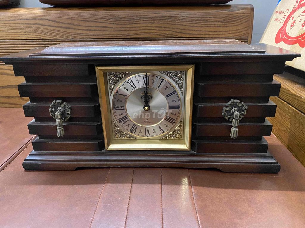 Đồng hồ để bàn Citizen Quartz Hour Strike Gỗ Nâu. Mua bán Nội thất, đồ gia dụng khác tại Quận Bình Tân Tp Hồ Chí Minh được đăng bởi Trương Ngọc Nghĩa hình 1