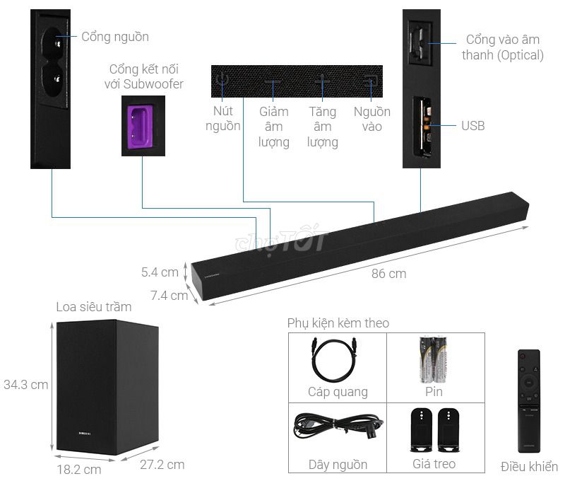 Bộ loa thanh Samsung HW-T420 150W. Mua bán Tivi, Âm thanh tại Quận Hoàng Mai Hà Nội được đăng bởi Bùi Huệ  hình 1