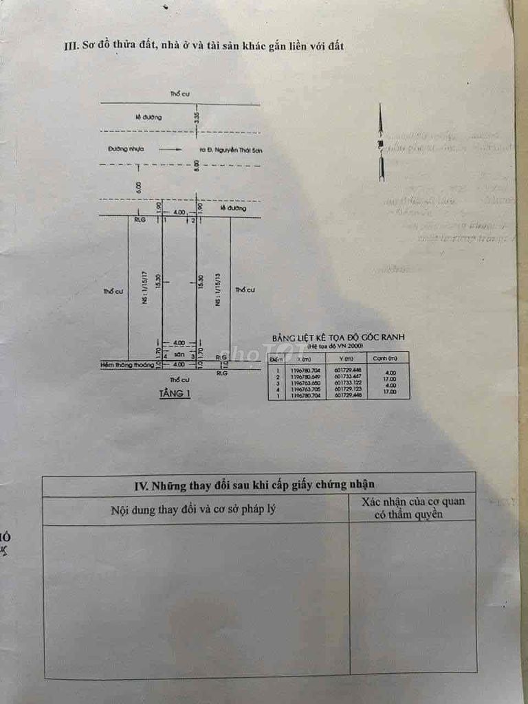 Xả lỗ 1tỷ nhà cấp 4 xây mới hxh 10m thông ngay BV 175 Nguyễn Thái Sơn