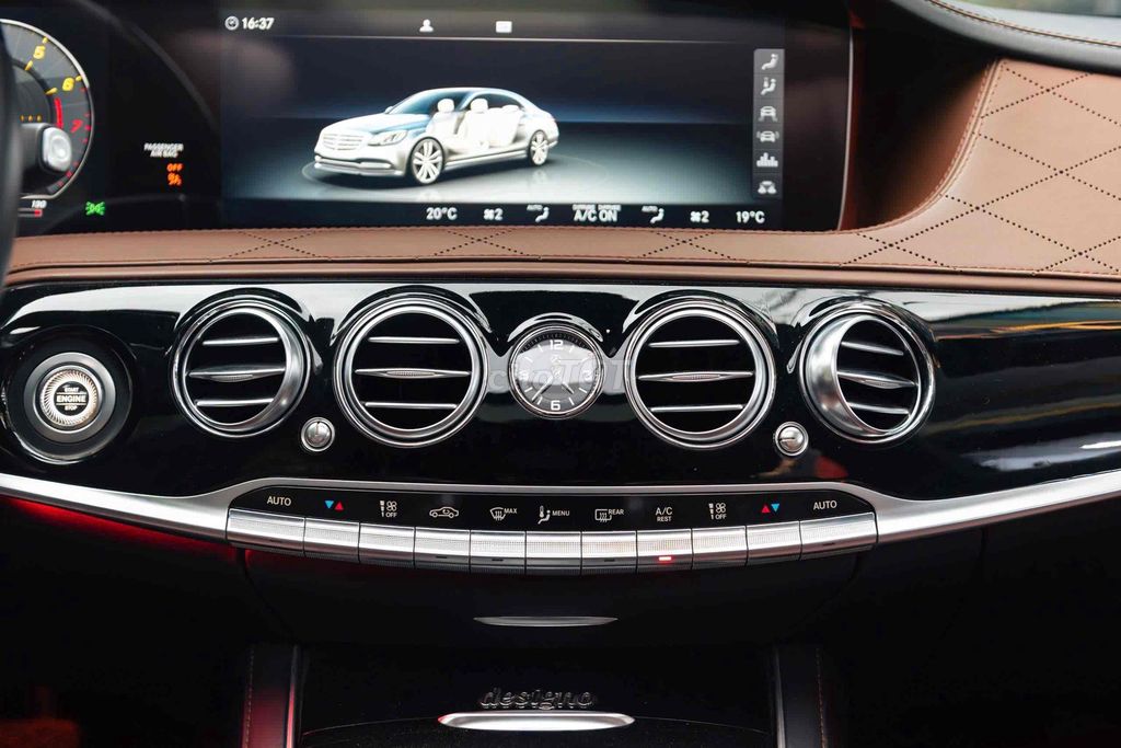 Mercedes S450L Luxury ĐKLĐ 2020 - 5V km - Xanh/Nâu. Mua bán Ô tô tại Quận 7 Tp Hồ Chí Minh được đăng bởi Thật Nguyễn LongAnh Auto hình 12