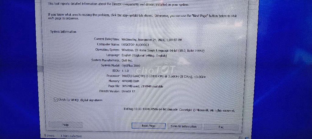 Thùng dell i3 gen10 ram4 châu đốc