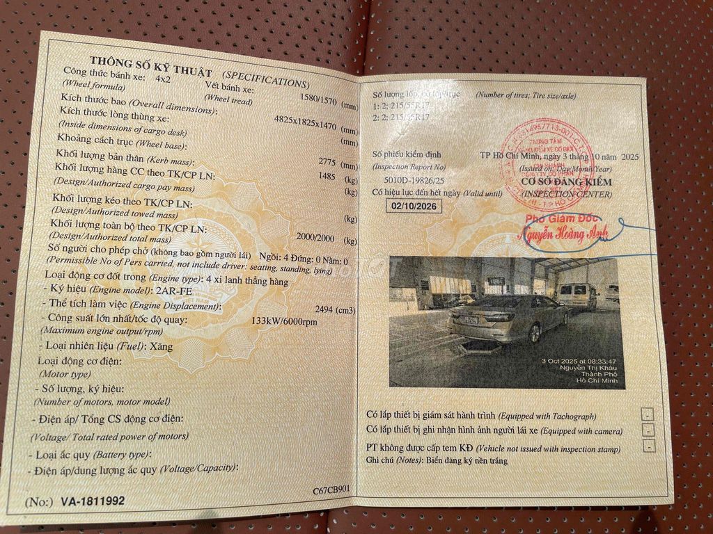 XE CAMRY 2.5 G NGAY CHỦ CẦN BÁN , XE ĐẸP VÀ ZIN. Mua bán Ô tô tại Huyện Hóc Môn Tp Hồ Chí Minh được đăng bởi Lương mạnh tuấn hình 15