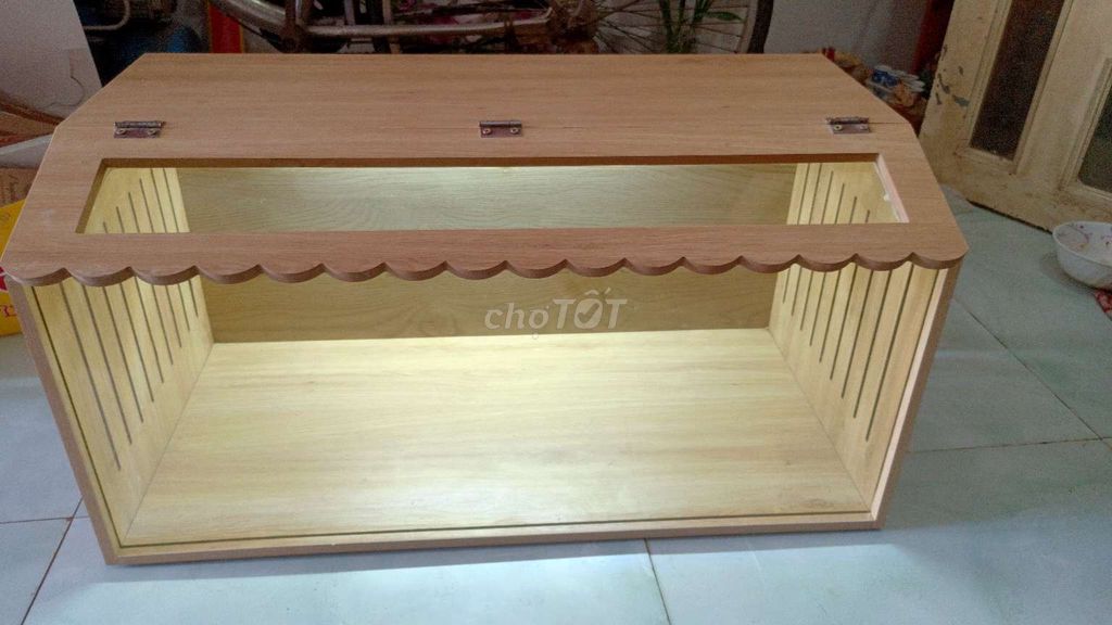 Chuồng gỗ mặt kính 80x40x40 mới 95%