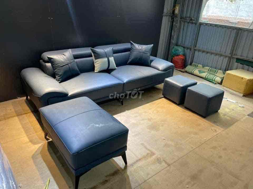 SOFA DA TÂN CỔ ĐIỂN - FREESHIP HCM