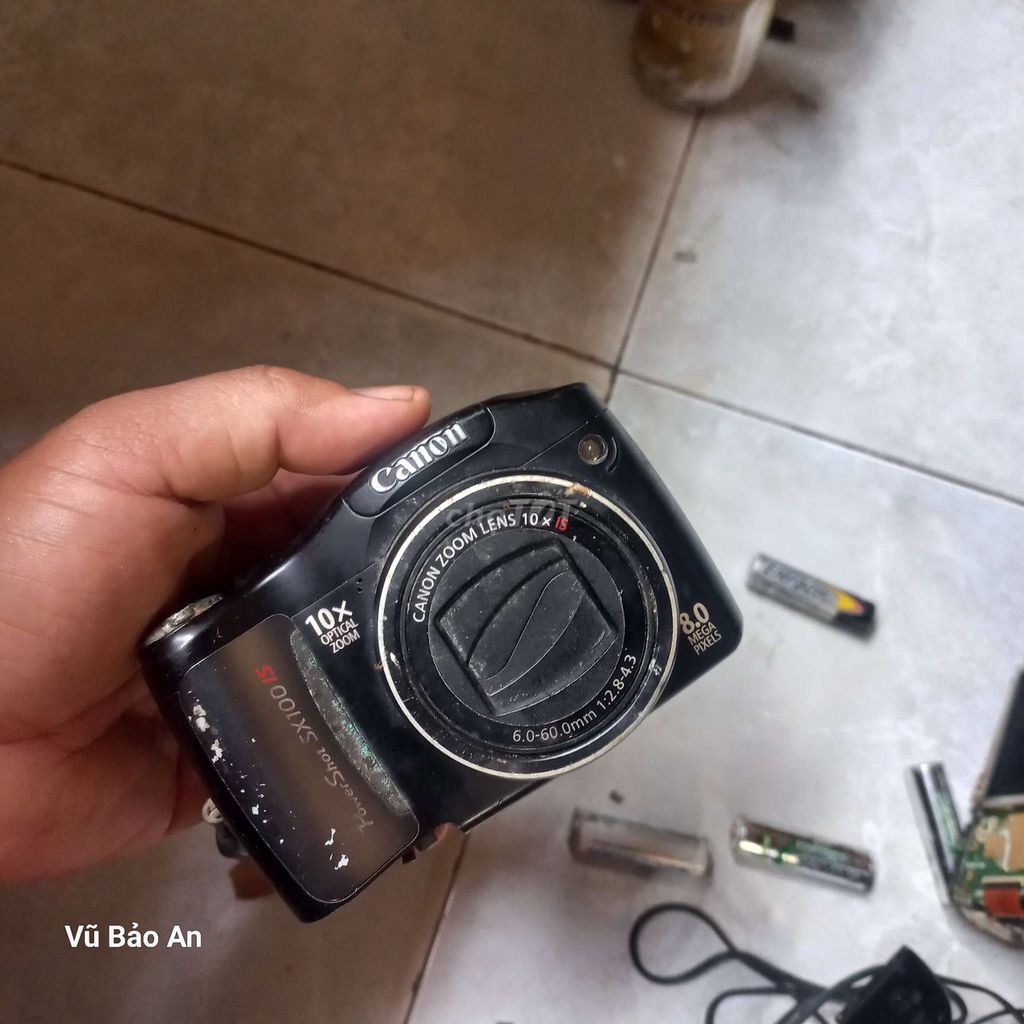 Máy ảnh Canon PowerShot SX100 IS Đen Hỏng. Mua bán Máy ảnh, Máy quay tại Quận 12 Tp Hồ Chí Minh được đăng bởi Huy hình 1
