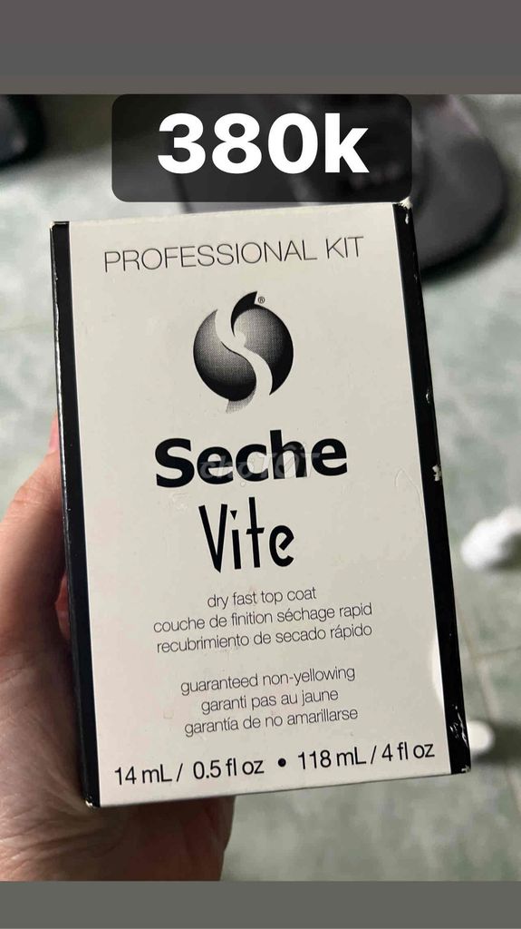 Sơn móng tay Seche Vite Dry Fast Top Coat. Mua bán Phụ kiện thời trang khác tại Quận Bình Tân Tp Hồ Chí Minh được đăng bởi Ngọc Anh hình 1