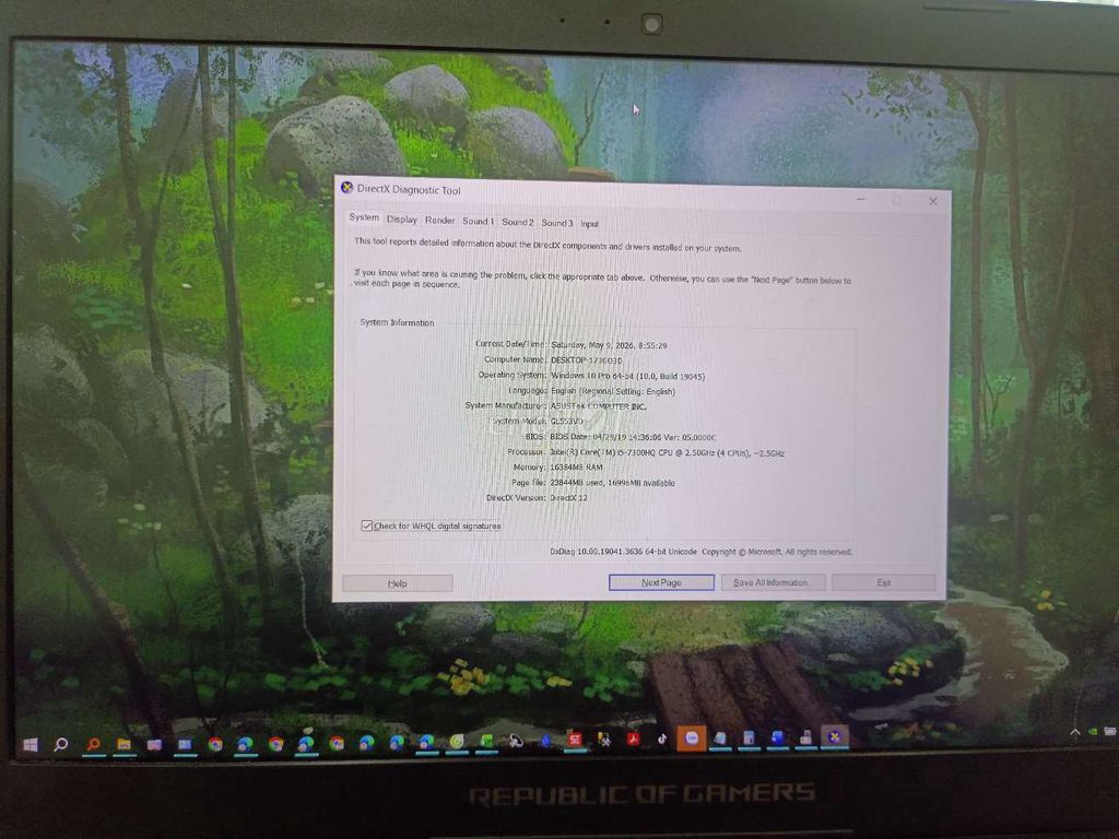Asus ROG GL553VD i5-7300HQ 16GB/500GB + 1TB HDD. Mua bán Laptop tại Thành phố Long Xuyên An Giang được đăng bởi Di Huỳnh Phúc hình 1