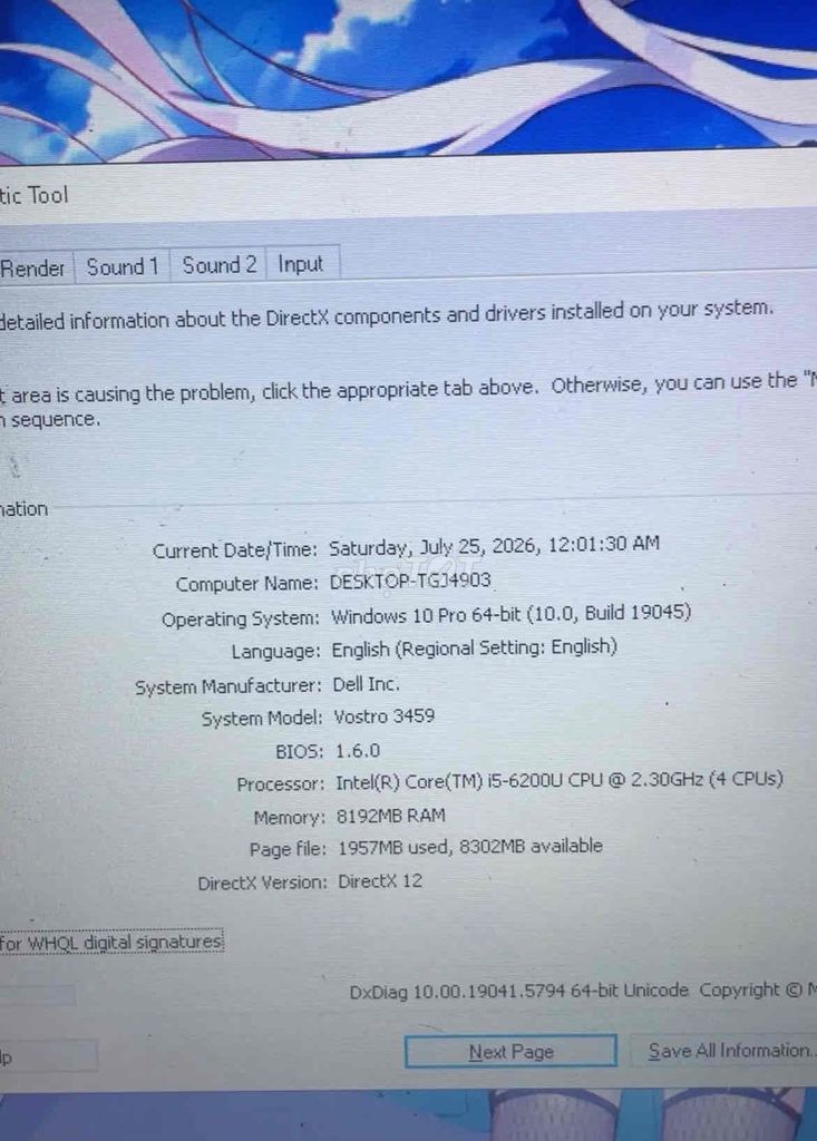 Dell Vostr***0U 8GB/256GB SSD. Mua bán Laptop tại Huyện Đông Anh Hà Nội được đăng bởi Zuka FJ hình 1