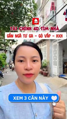 Bán nhà 3 căn Gò Vấp, gần Ngã Tư Ga, hẻm xe hơi, sổ riêng