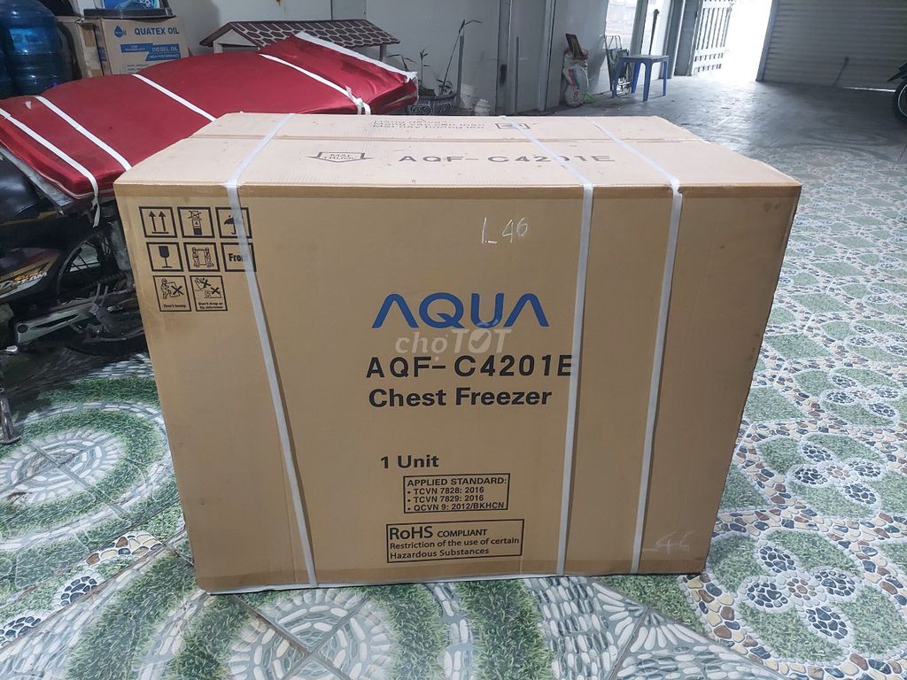 Tủ đông AQUA inverter 420 lít mới nguyên thùng.