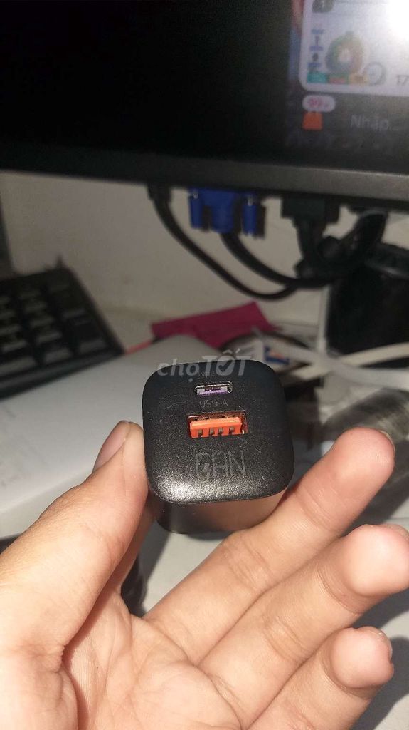 Củ sạc Essager 2 cổng Type-C USB-A. Mua bán Phụ kiện (Màn hình, Chuột...) tại Huyện Ninh Hải Ninh Thuận được đăng bởi Mình Là Longgg hình 1