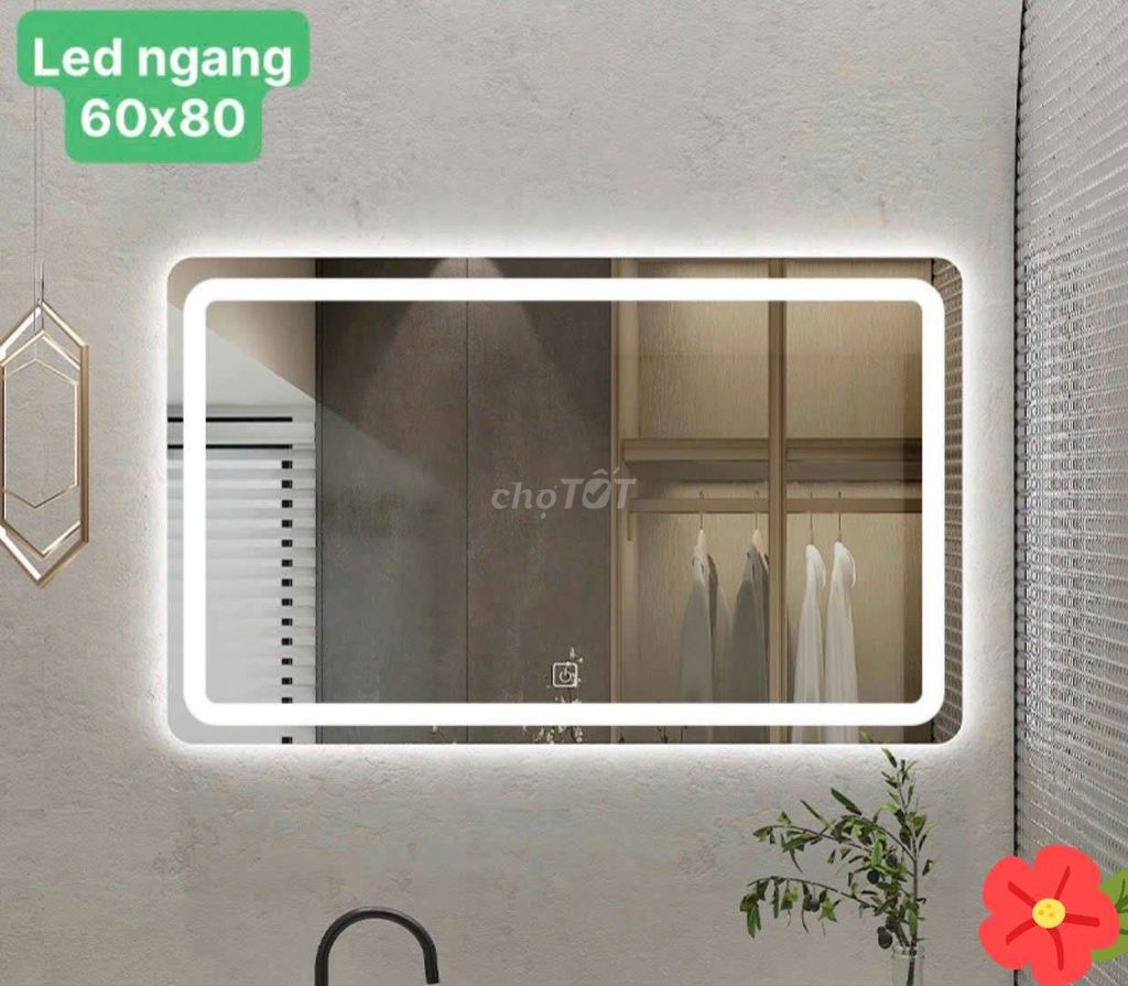 Gương đèn led 3 màu sẵn kho và cửa hàng