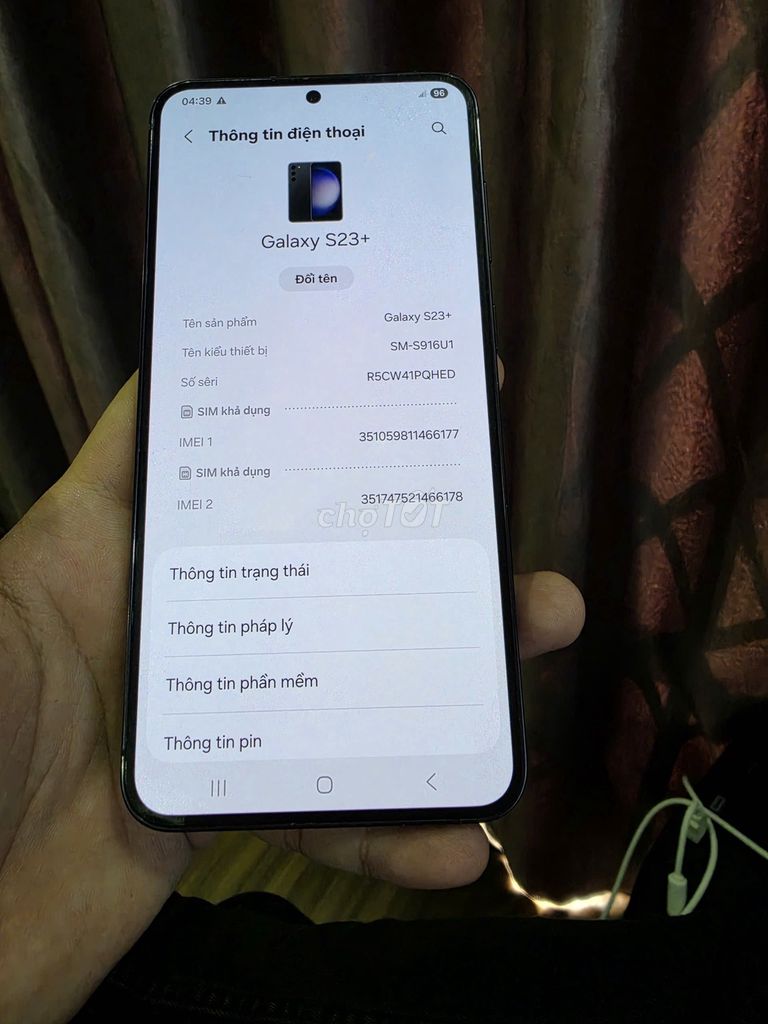 Samsung Galaxy S23+ 8/256 Bản Mỹ . Mua bán Điện thoại tại Quận Gò Vấp Tp Hồ Chí Minh được đăng bởi Android Gò Vấp hình 1