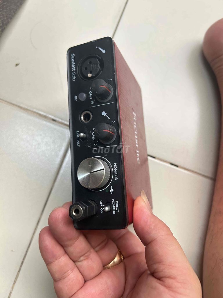 Sound Card Focusrite Scarlett Solo. Mua bán Tivi, Âm thanh tại Quận Bình Tân Tp Hồ Chí Minh được đăng bởi Phạm Toàn hình 1