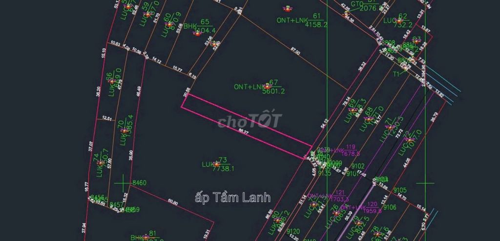 10x89m. có 100m2 TC +HNK .Chốt giá 470tr