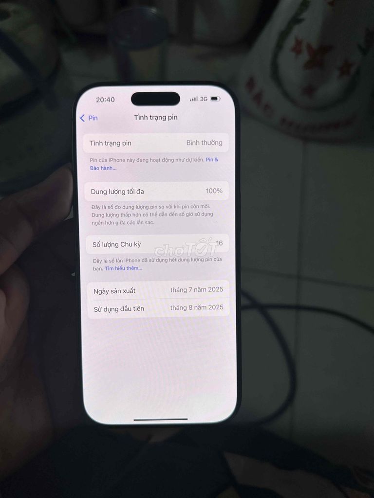 iPhone 16 Pro 128GB Vàng bản lock. Mua bán Điện thoại tại Quận Bắc Từ Liêm Hà Nội được đăng bởi AnhD hình 1