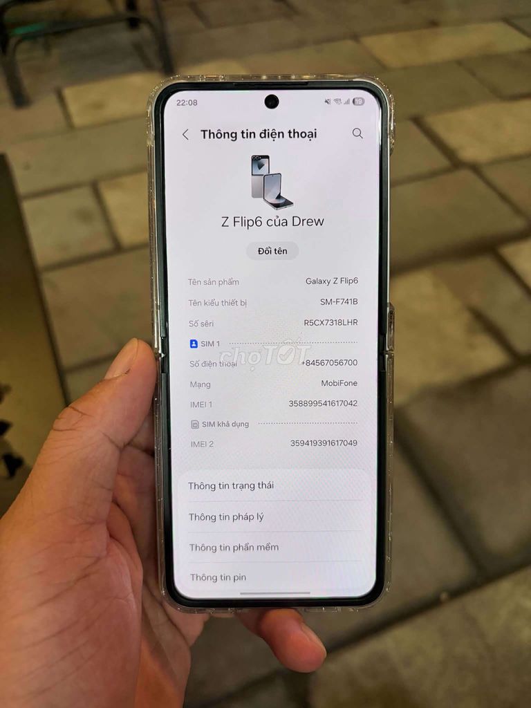 Samsung Galaxy Z Flip6 Bạc. Mua bán Điện thoại tại Quận Lê Chân Hải Phòng được đăng bởi Văn Hiệp hình 1