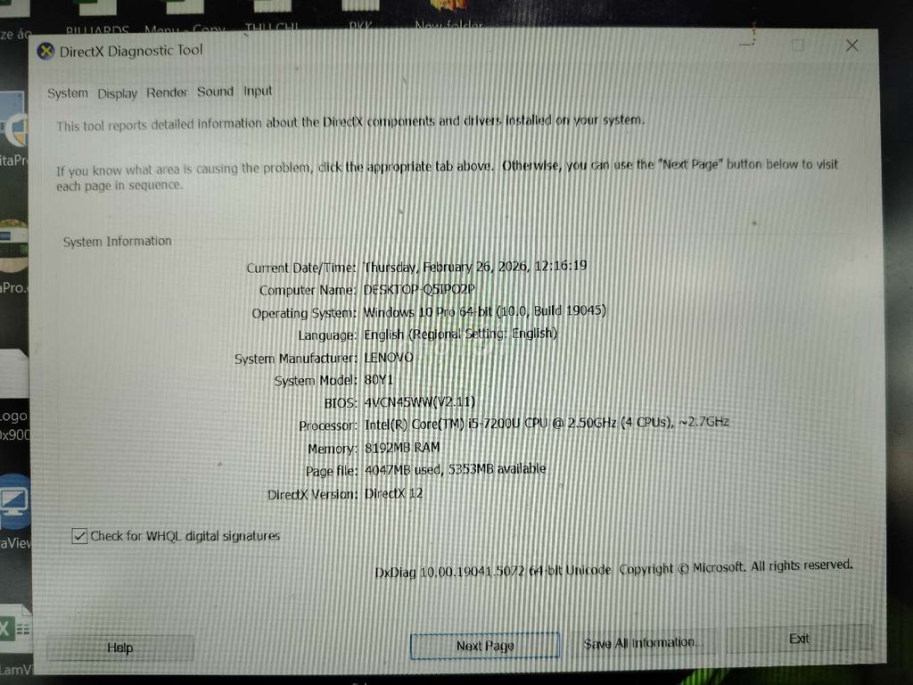 Lenovo 80Y1 i5-7200U 8GB Bạc. Mua bán Laptop tại Thành phố Buôn Ma Thuột Đắk Lắk được đăng bởi Phạm Tuấn hình 1