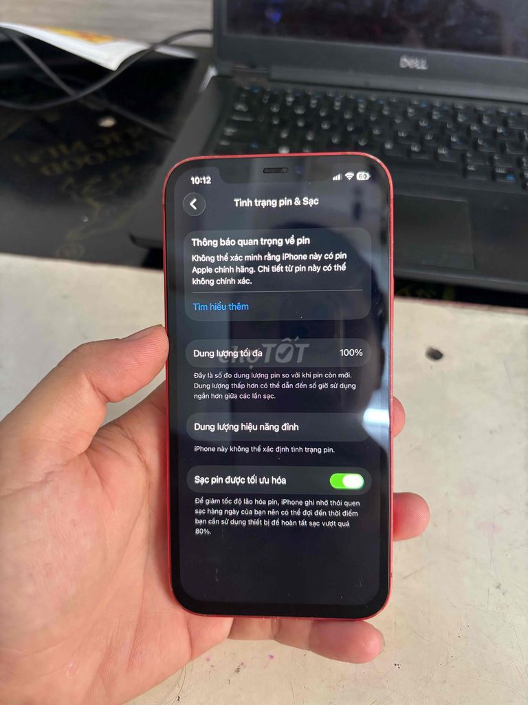Apple iPhone 12 Đỏ 100% pin. Mua bán Điện thoại tại Quận 12 Tp Hồ Chí Minh được đăng bởi MÁY VĂN PHÒNG VẠN NGUYỄN hình 1