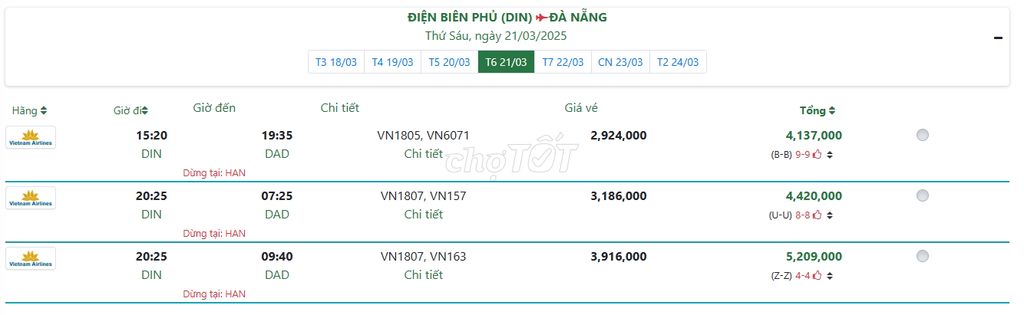 ĐIỆN BIÊN PHỦ  ĐÀ NẴNG Thứ Sáu, ngày 21/03/2025