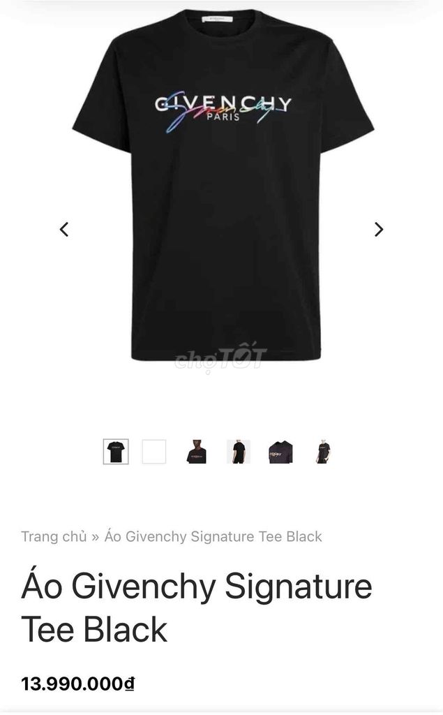 Áo thun Givenchy Cotton, Polyester size XS Âu. Mua bán Quần áo tại Quận Long Biên Hà Nội được đăng bởi Chuyên đồ Aut Nam hình 1