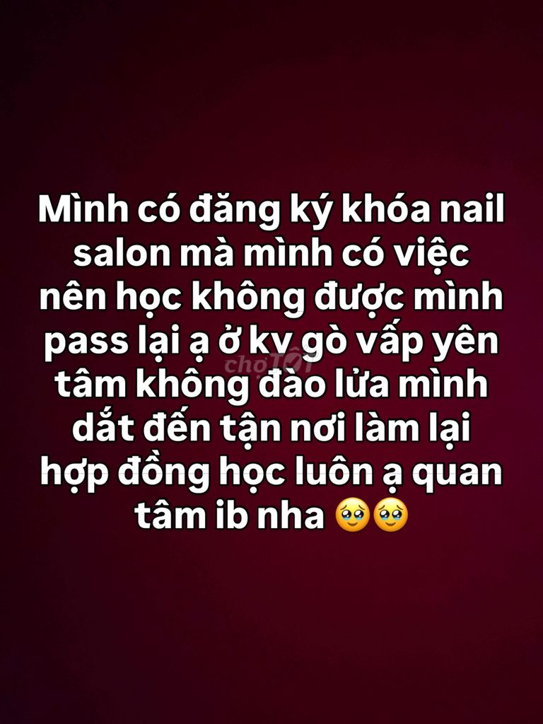 Khóa học nail salon Gò Vấp. Dịch vụ tại Quận Gò Vấp Tp Hồ Chí Minh được đăng bởi Hoàng Mỹ hình 1